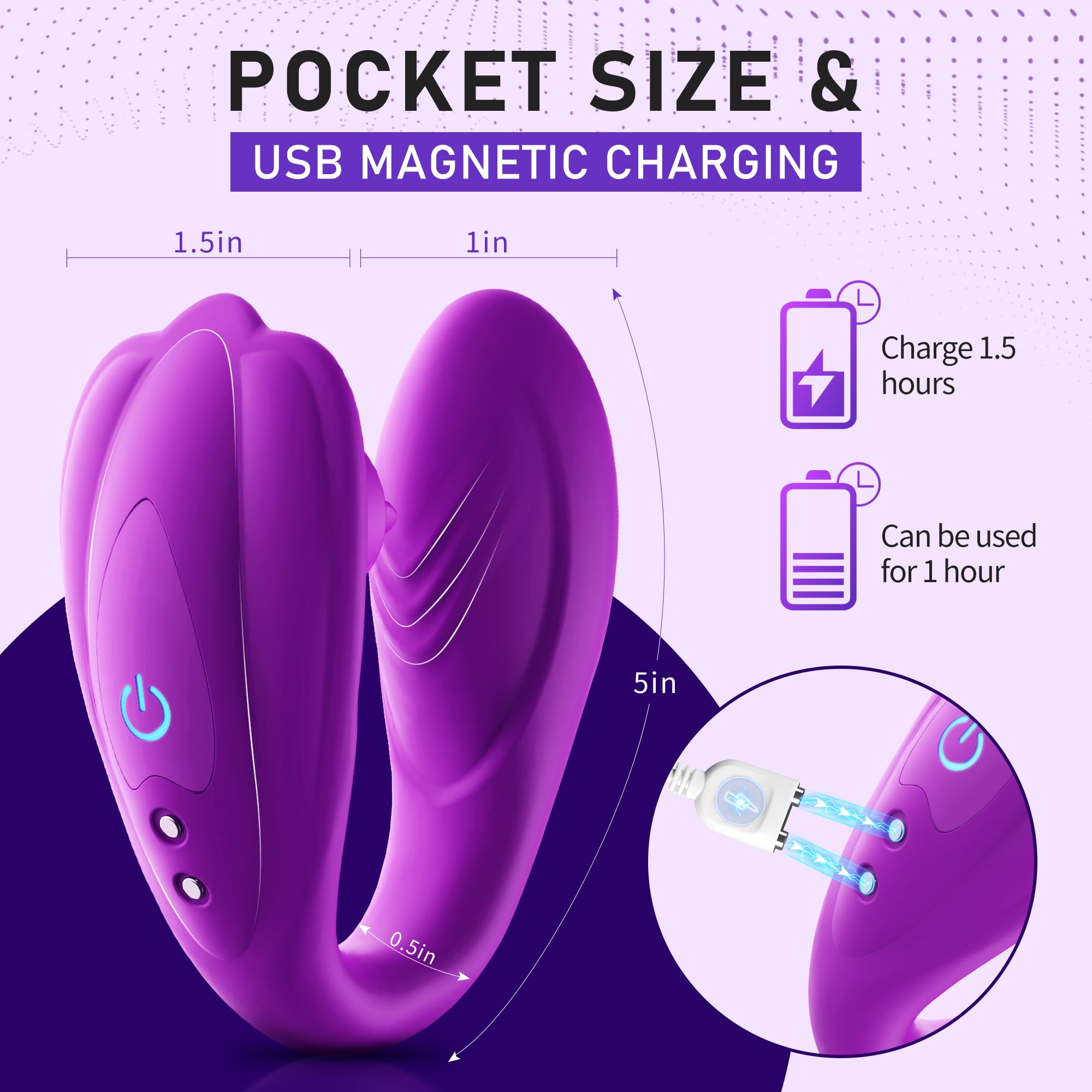 Wireless App Controlled Vibrator - 20 Speed Clitoral & G-Spot Stimulator for Women, Couples Sex Toy with Remote, Wearable Panty Vibrator for Discreet Play - Perfect for Long Distance Relationships & Spicing Up Date Nights