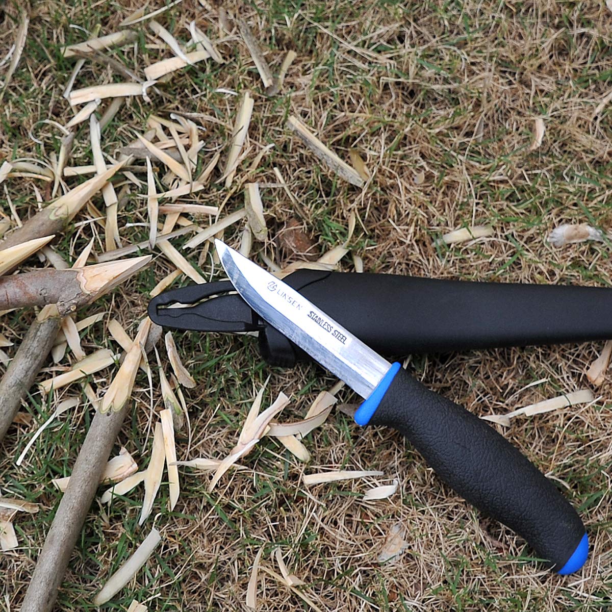 Best Outdoor Survival Knife with Protective Sheath - High Carbon Stainless Steel Fixed Blade Tactical Knife for Camping, Hiking & Bushcraft - Ergonomic Non-Slip Grip for Wilderness Survival & Emergency Preparedness