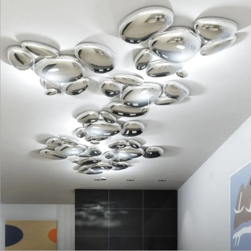Art Deco Flush Mount Ceiling Light - Vintage Style Lighting Fixture for Living Room, Bedroom & Dining Room