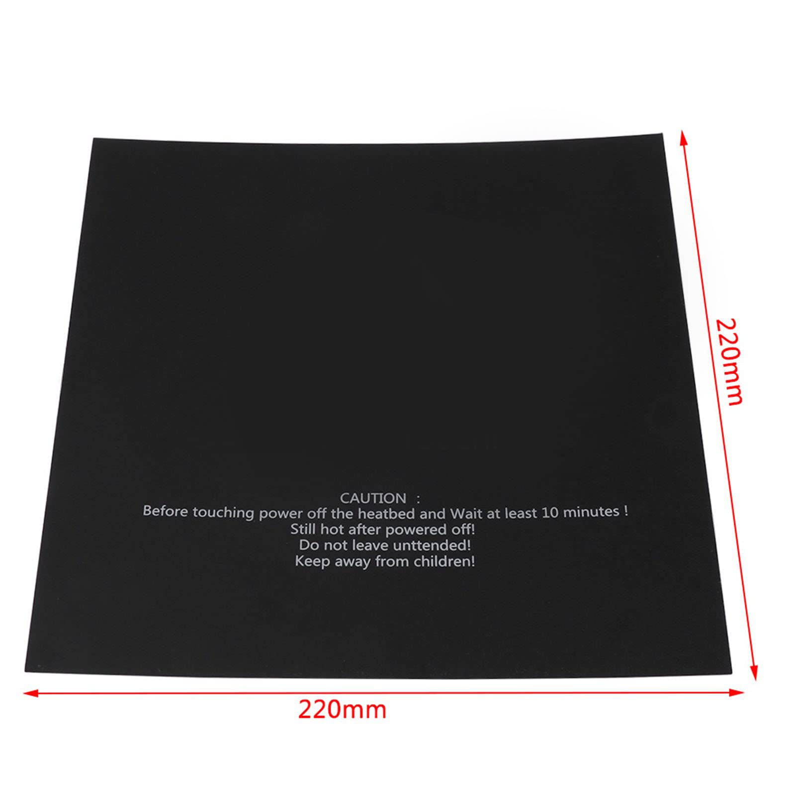 Walfront 5Pcs 3D Printer Heat Bed Stickers - 220x220mm Hot Bed Sheet Build Plate Accessory for Creality Ender 3, Ender 5, CR-10 | Perfect for ABS, PLA Filament Adhesion & Easy Print Removal
