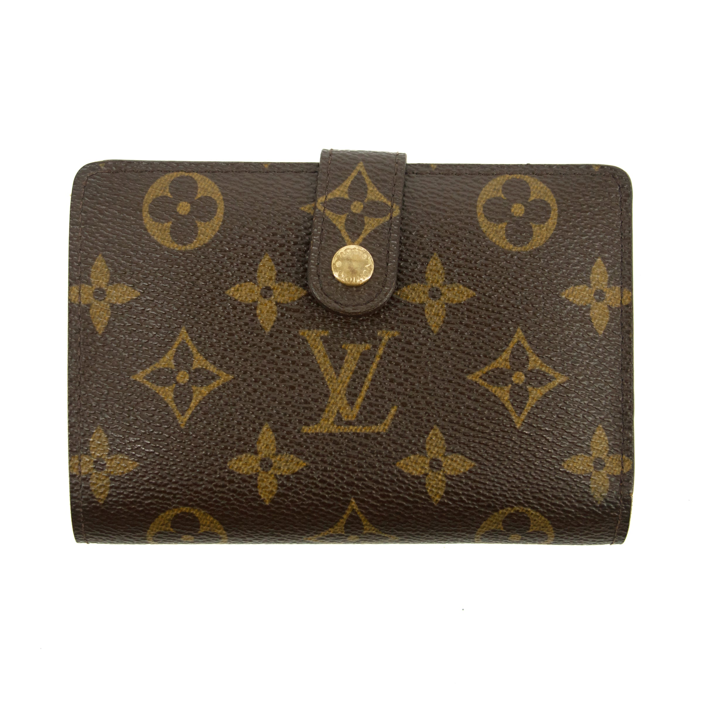 Louis Vuitton Monogram Canvas Kisslock Wallet #3826 - Authentic Designer Women's Wallet with Coin Pocket | Perfect for Everyday Use, Travel & Gift Giving