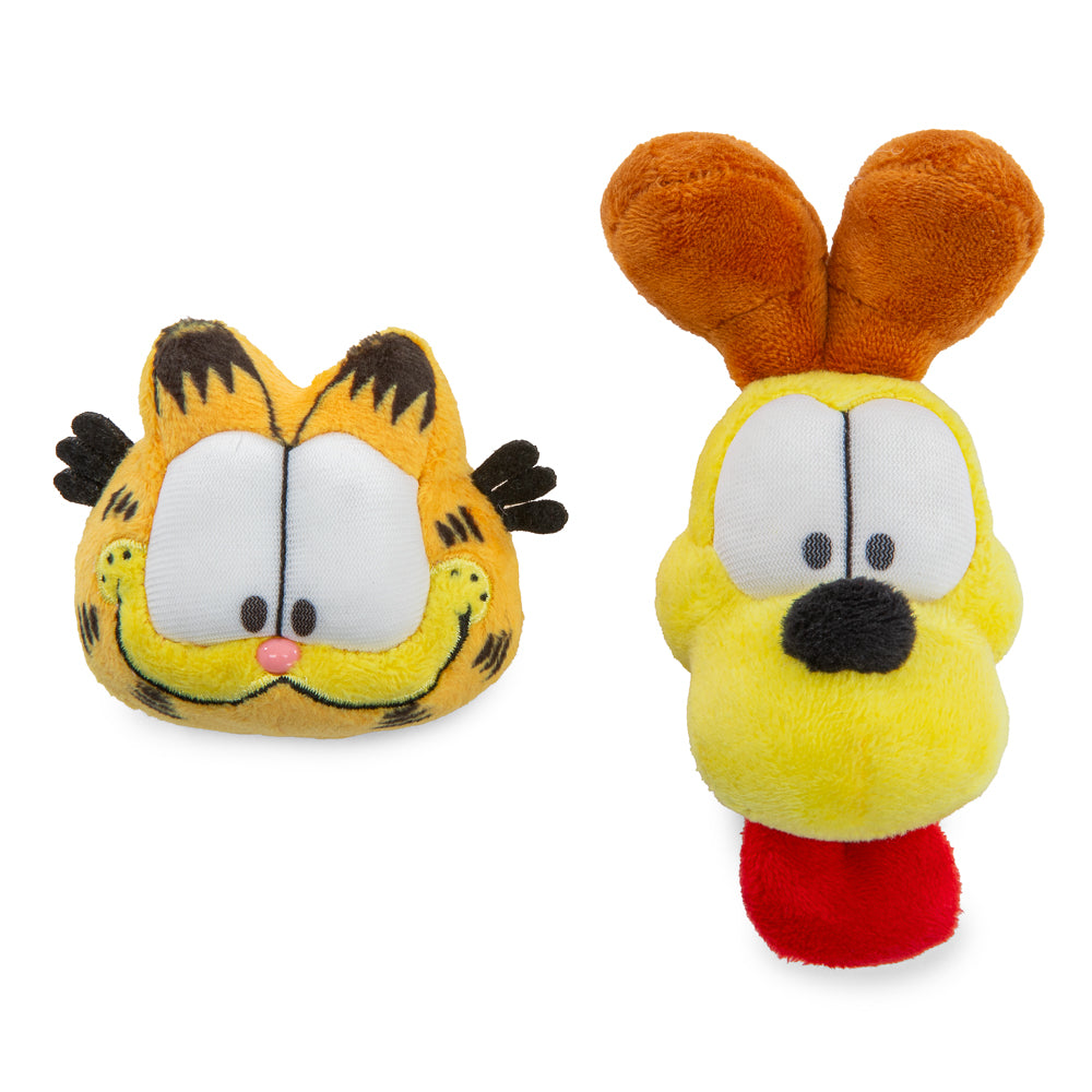 Garfield & Odie Plush Pins 2-Pack - Cute Cartoon Character Collectible Badges for Backpacks, Jackets & Gifts