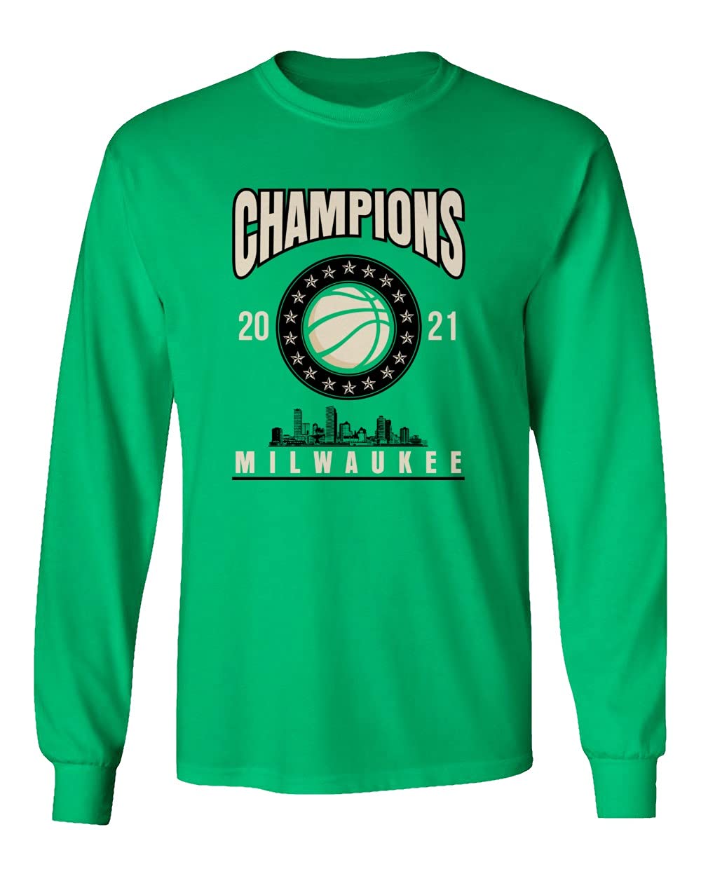 Milwaukee Bucks 2021 NBA Champions Unisex Long Sleeve T-Shirt - Perfect for Basketball Fans & Game Day Outfits