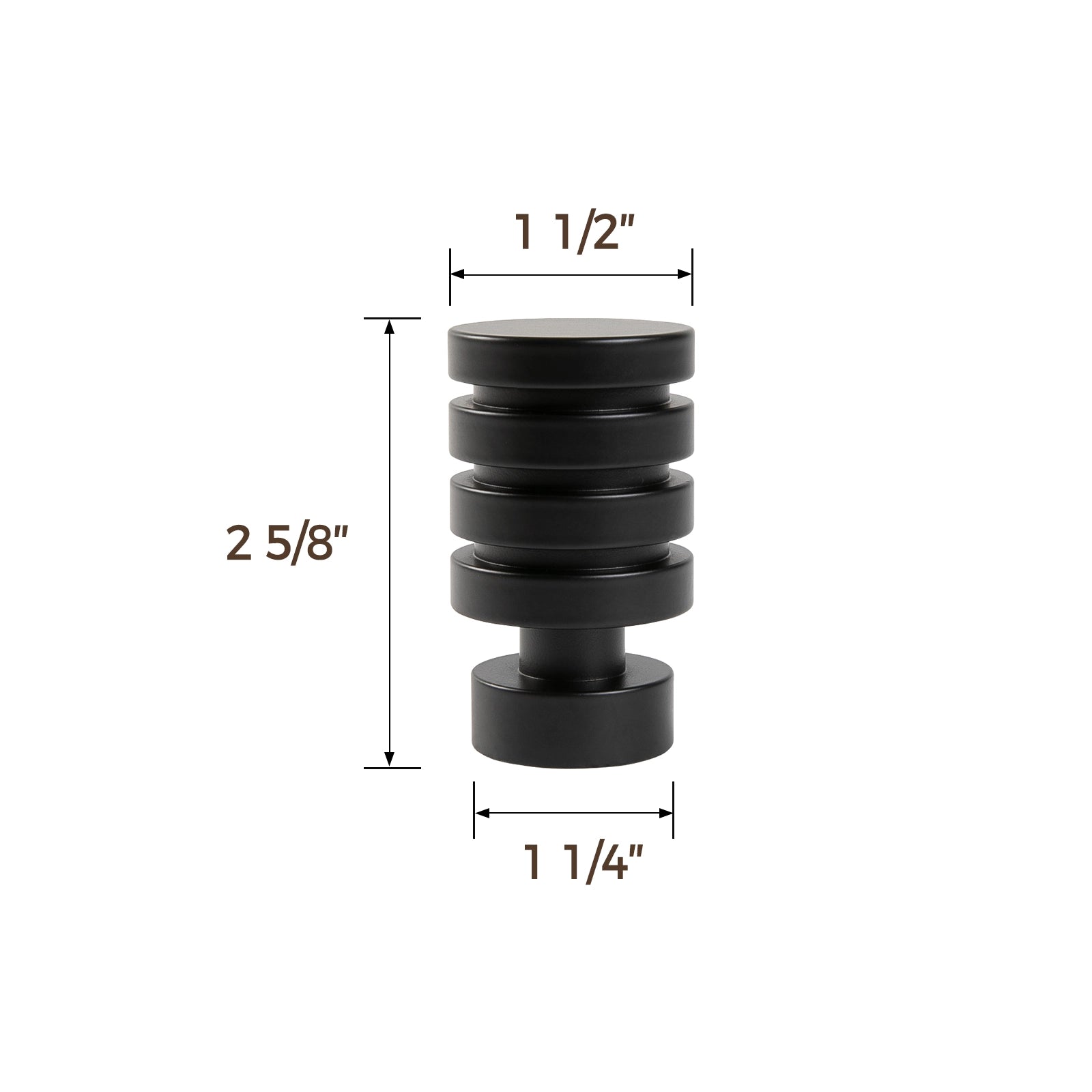 Kelvin Double Window Curtain Rod - Adjustable Tension Rod for Windows, Black Metal Curtain Rod for Home Decor - Perfect for Living Room, Bedroom & Kitchen Windows
