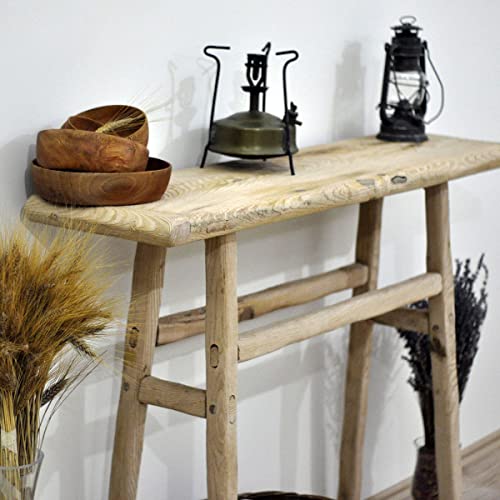 Rustic Live Edge Console Table - 60