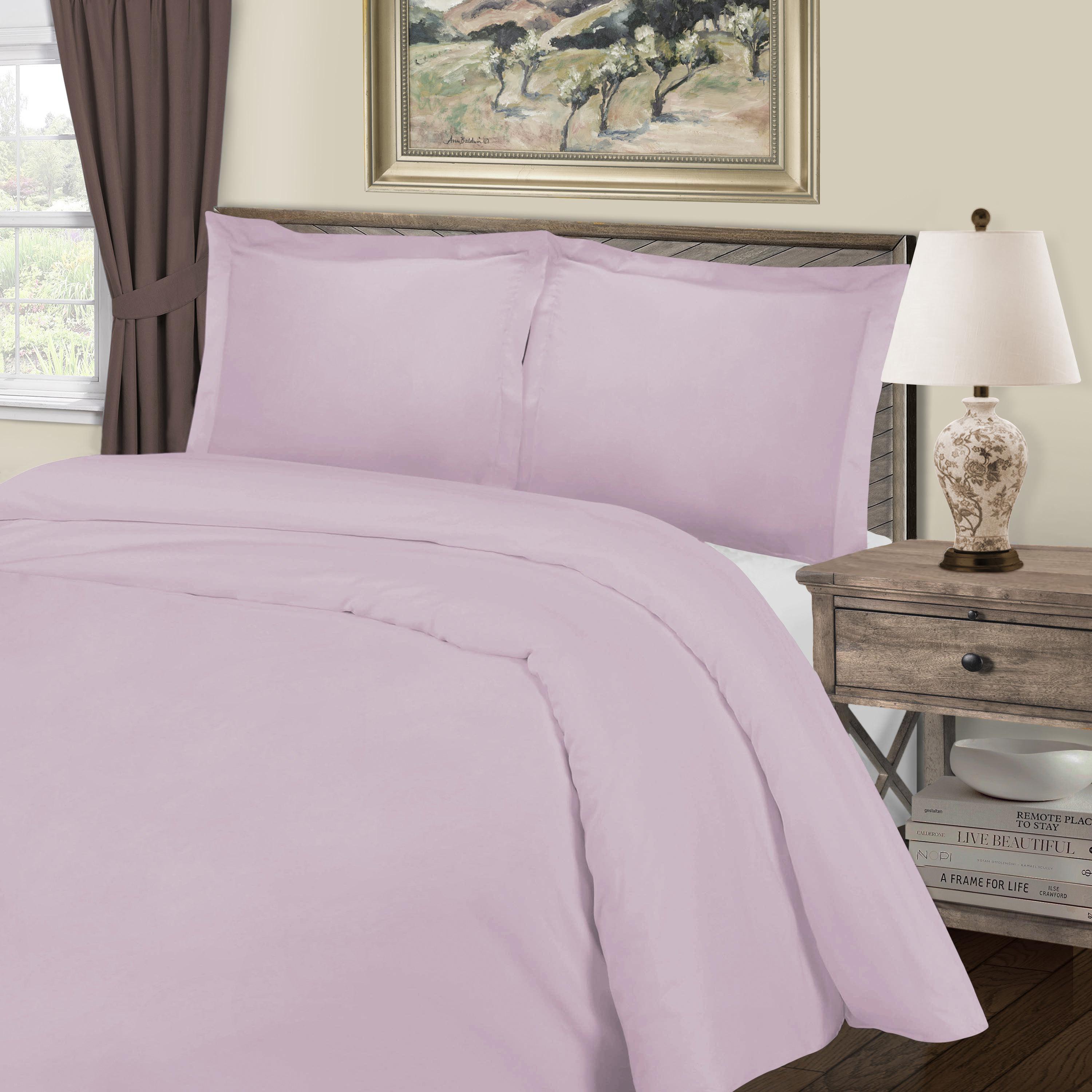 Luxury 1000 Thread Count Cotton Rich Solid Duvet Cover Set - King Size Bedding for Ultimate Comfort & Softness - Perfect for Master Bedrooms, Guest Rooms & Hotels