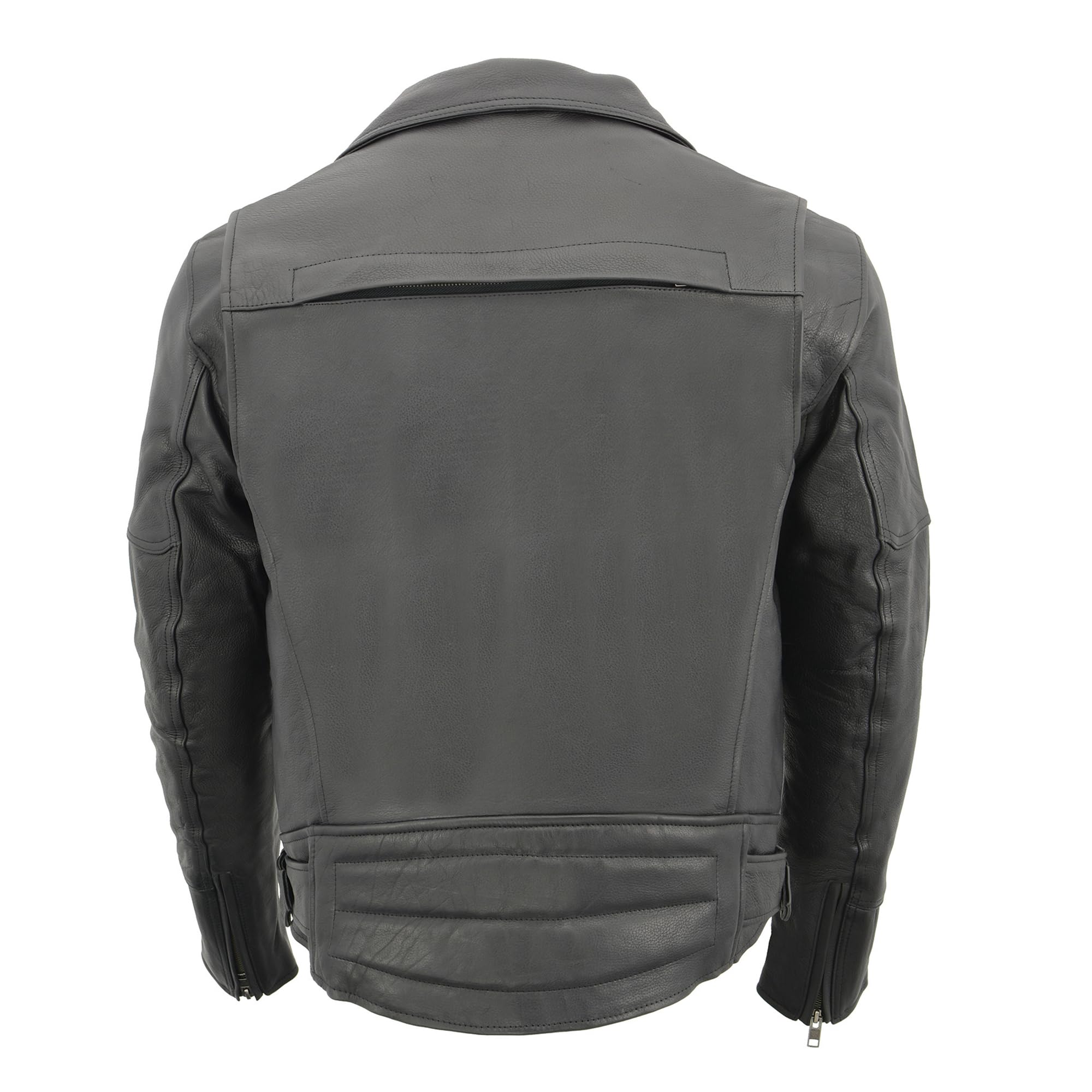 Milwaukee Leather Motorcycle Jacket with Dual Side Gun Pockets - Heavy Duty Utility Biker Jacket for Men - Riding, Hunting & Outdoor Adventures