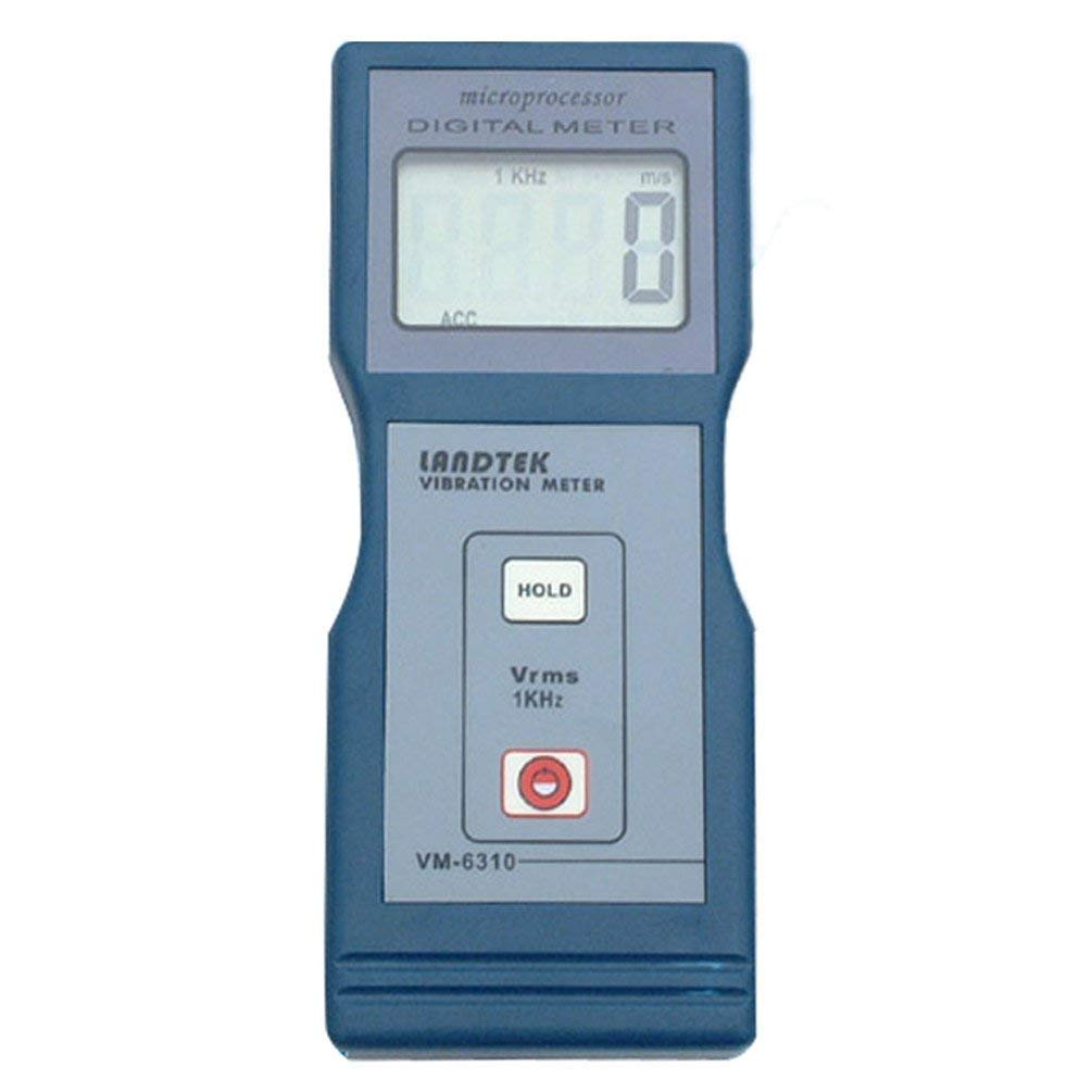 Landtek VM6310 Digital Vibration Meter - Professional Handheld Vibrometer Tester for Industrial Equipment, HVAC Systems & Machinery Maintenance (Measures Velocity, Acceleration & Displacement)