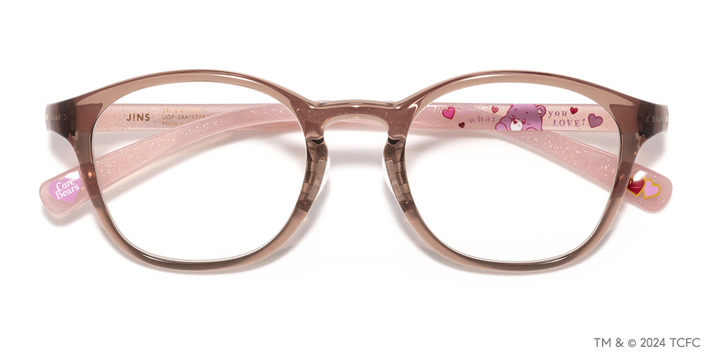 JINS x Care Bears Love A Lot Bear Glasses - Cute Anime-Inspired Eyewear for Kids & Adults - Perfect for Cosplay, Gifts, and Everyday Wear