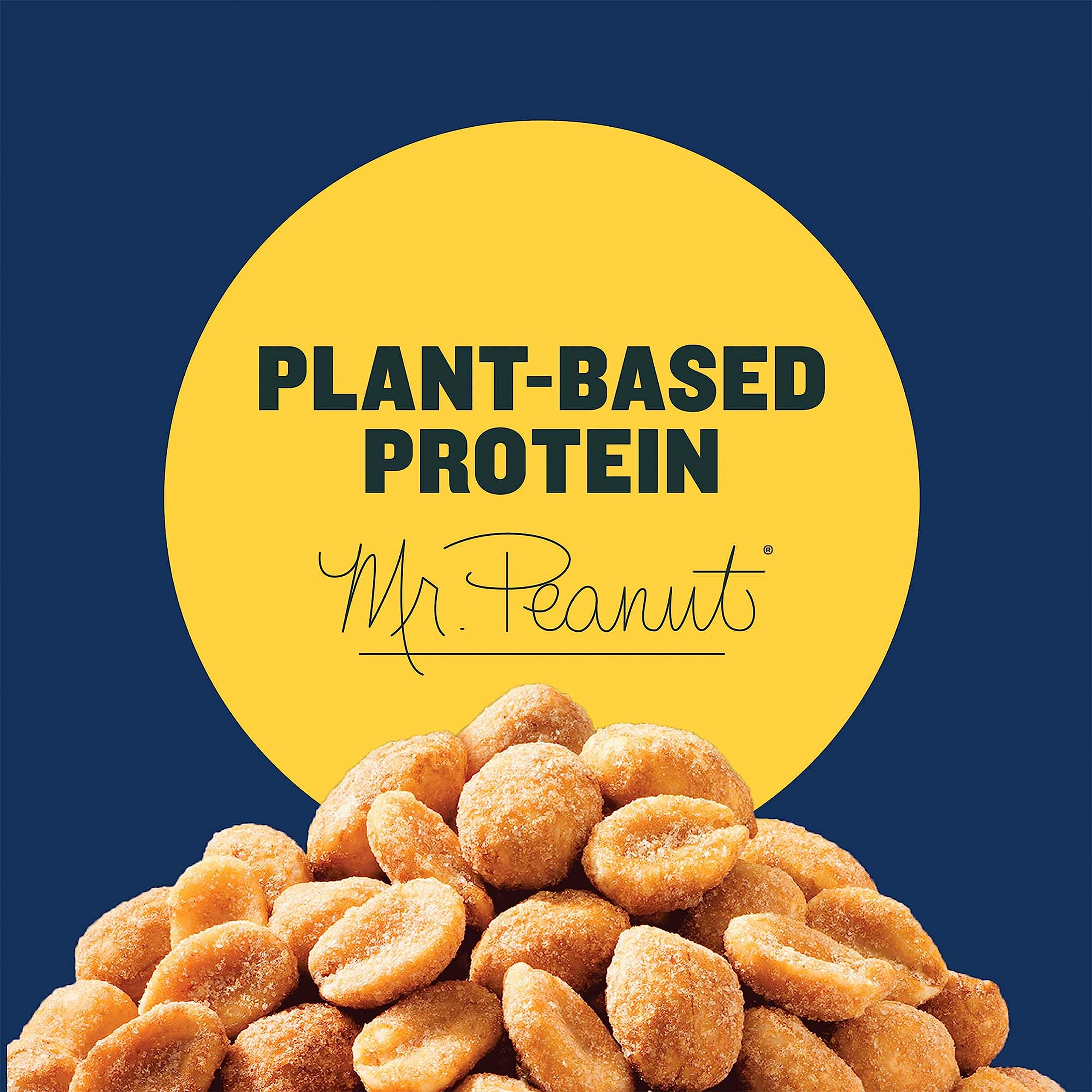 Honey Roasted Peanuts in Jar (12 oz) - Crunchy Sweet Snack for Office, Parties & Healthy On-the-Go Nutrition