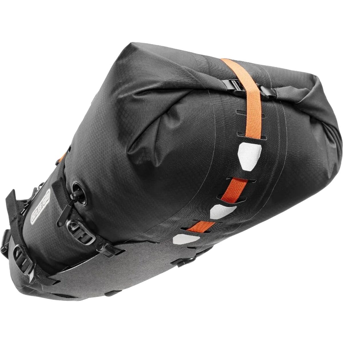 Ortlieb Bikepacking Seat Pack QR Waterproof Bike Seat Bag - 13L Black for Mountain & Road Bikes - Perfect for Cycling Adventures & Commuting