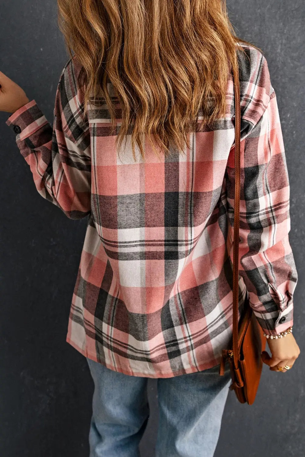 Stylish Plaid Dropped Shoulder Longline Shirt for Men - Casual Oversized Flannel Shirt with Long Sleeves - Perfect for Fall Layering, Outdoor Adventures and Streetwear Fashion
