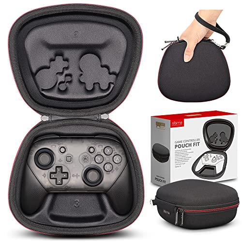 Sisma Switch Pro Controller Case - Travel Protective Cover & Storage Bag for Nintendo Switch Pro Controller - Perfect for Gaming, Travel, and Safe Storage (Black)