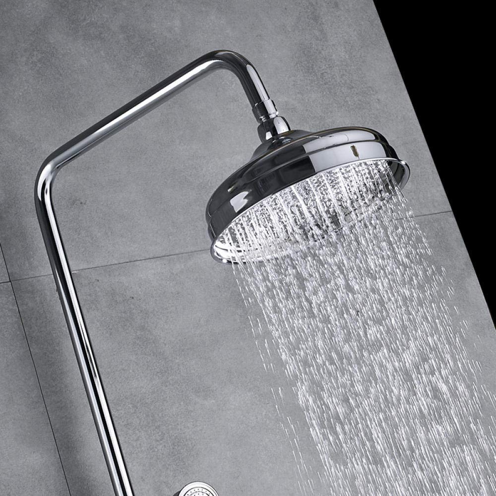 8 Inch Chrome Rainfall Shower Set with Hand Sprayer - 3-Function Tub Mixer Faucet for Hot & Cold Water - Perfect for Bathroom Renovation and Spa-Like Shower Experience
