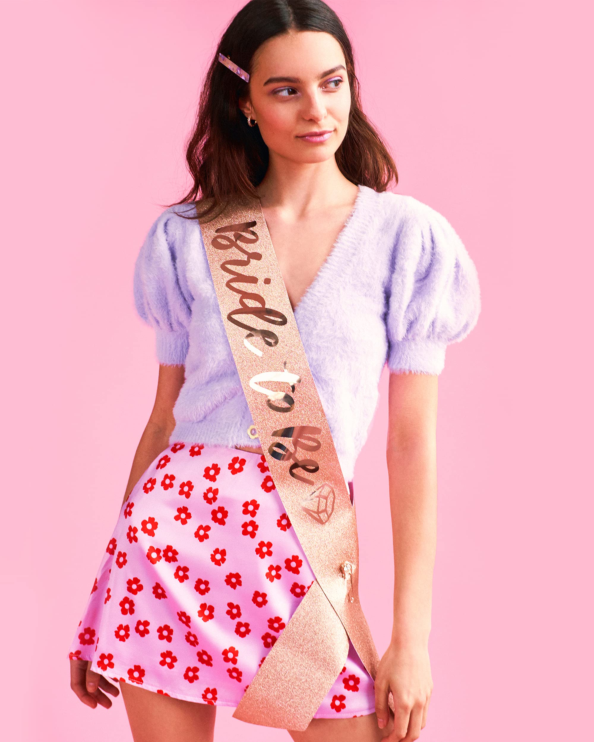 Fetti Rose Gold Glitter Bachelorette Party Sash - Bride To Be | Bachelorette Party Decorations, Bridal Shower Gift for Bride | Perfect for Bachelorette Parties, Wedding Showers & Bridal Celebrations