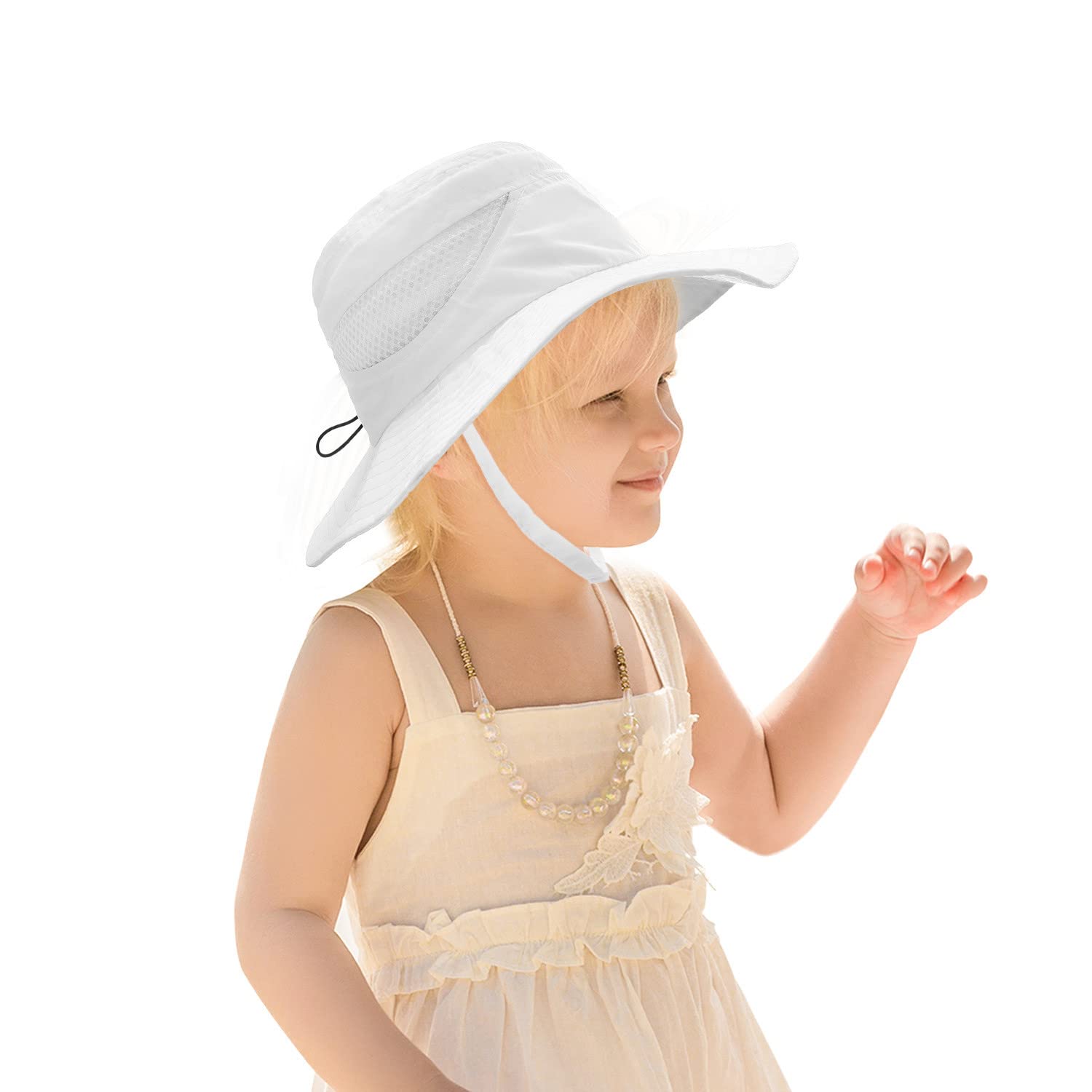 Baby Sun Hat for Boys & Girls - UPF 50+ UV Protection Wide Brim Bucket Hat for Toddlers 1-4 Years Old - Perfect for Beach, Playground & Outdoor Activities