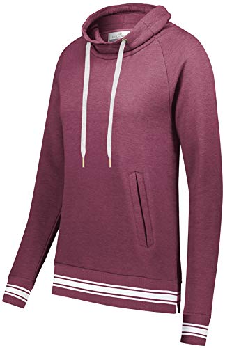 Maroon Heather/White
