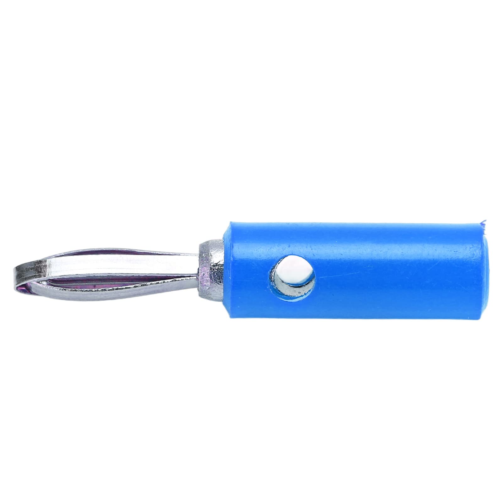 4mm Banana Plug Connector - JT002 Stable Solder Wiring for Industrial & Electronic Equipment (Blue) | Perfect for Audio Systems, Test Leads & Power Connections