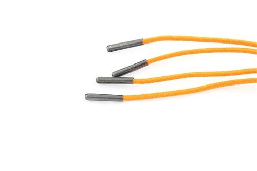 Tiqui Orange Boot Shoelaces - 54 Inch/137cm Long Durable Round Boot Laces for Work Boots, Hiking Boots & Combat Boots - Perfect for Outdoor Activities, Workwear & Military Style