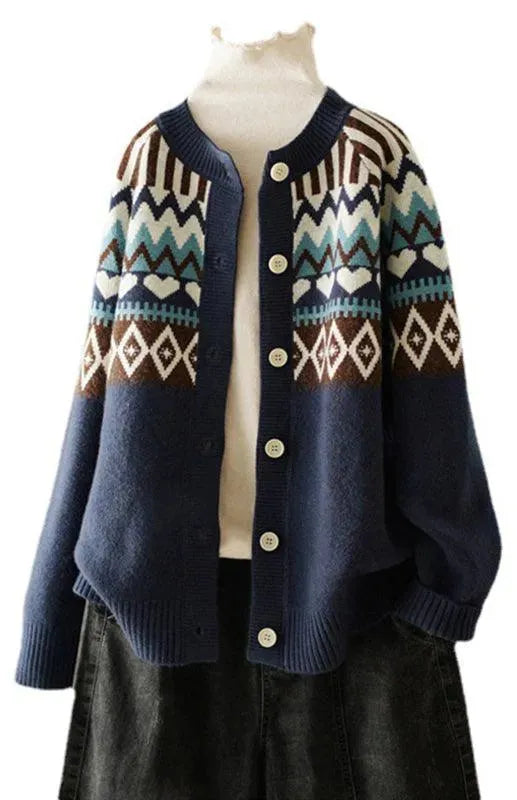 Women's Loose Fit Cardigan Sweater - Soft Knit Open Front Long Sleeve Cover-Up for Casual Wear, Office & Lounge