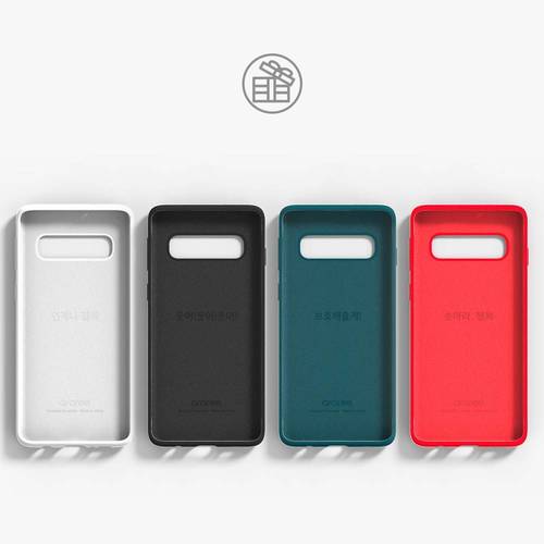 Araree Typo Skin Case for Samsung Galaxy S10 Plus - Slim Protective Cover (Red/Forest Blue) | Perfect for Everyday Use & Travel Protection