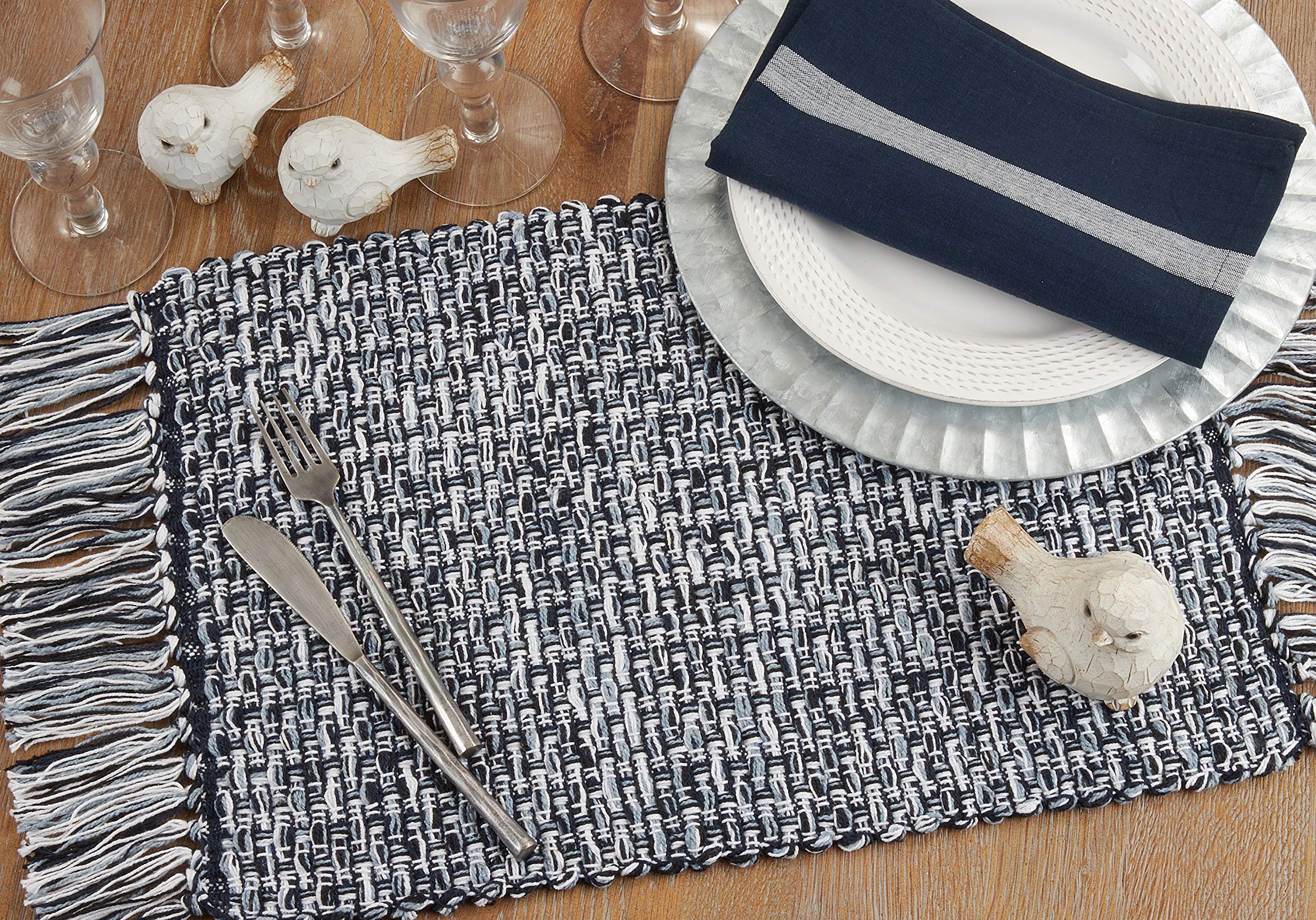 Premium Woven Placemats Set of 4 - Stylish & Durable Table Mats for Dining, Kitchen, and Home Decor - Perfect for Everyday Meals, Dinner Parties, and Holiday Gatherings