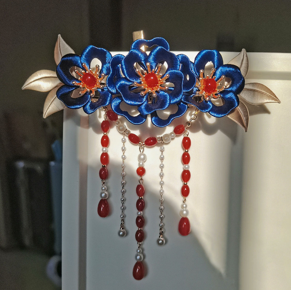 Custom Silk Hairpin - Handmade Floral Hair Clip for Women | Elegant Hair Accessories for Weddings, Parties & Special Occasions