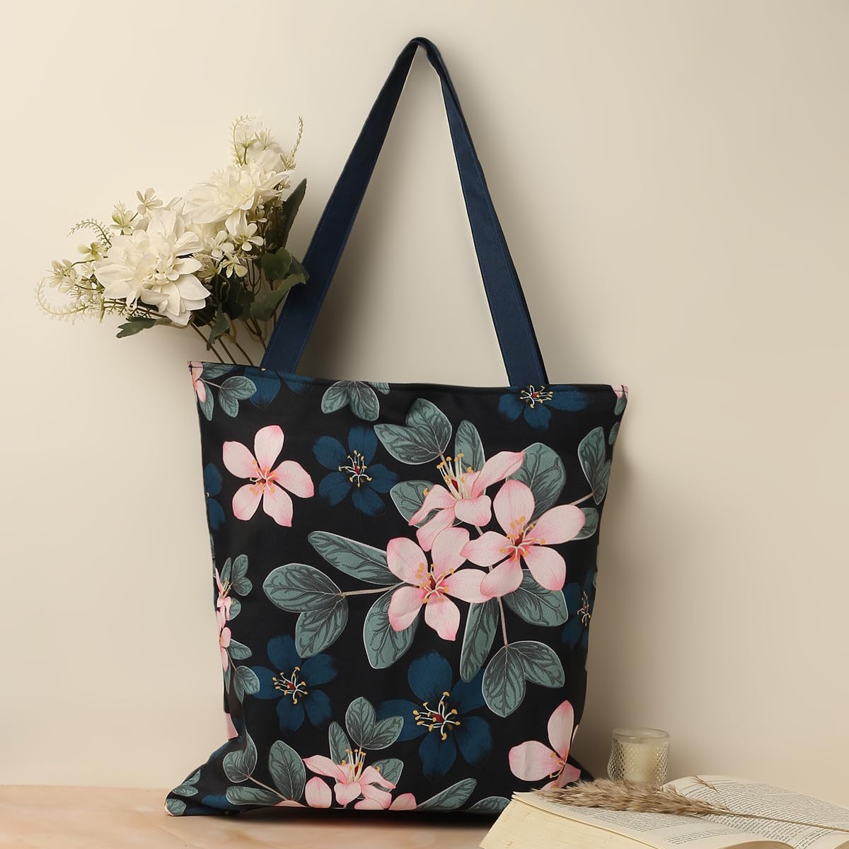 Eco-Friendly Cotton Canvas Tote Bags for Women - Durable & Stylish Reusable Shopping Bags - Perfect for Groceries, Beach Trips & Everyday Use | The Purple Tree