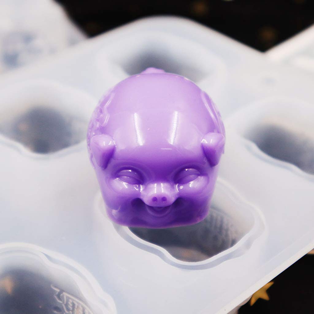 DIY 3D Lucky Pig Soap Molds - Handmade Silicone Soap & Resin Casting Molds for Pig Animal Shaped Soaps - Perfect for Crafts, Gifts, and Home Decor