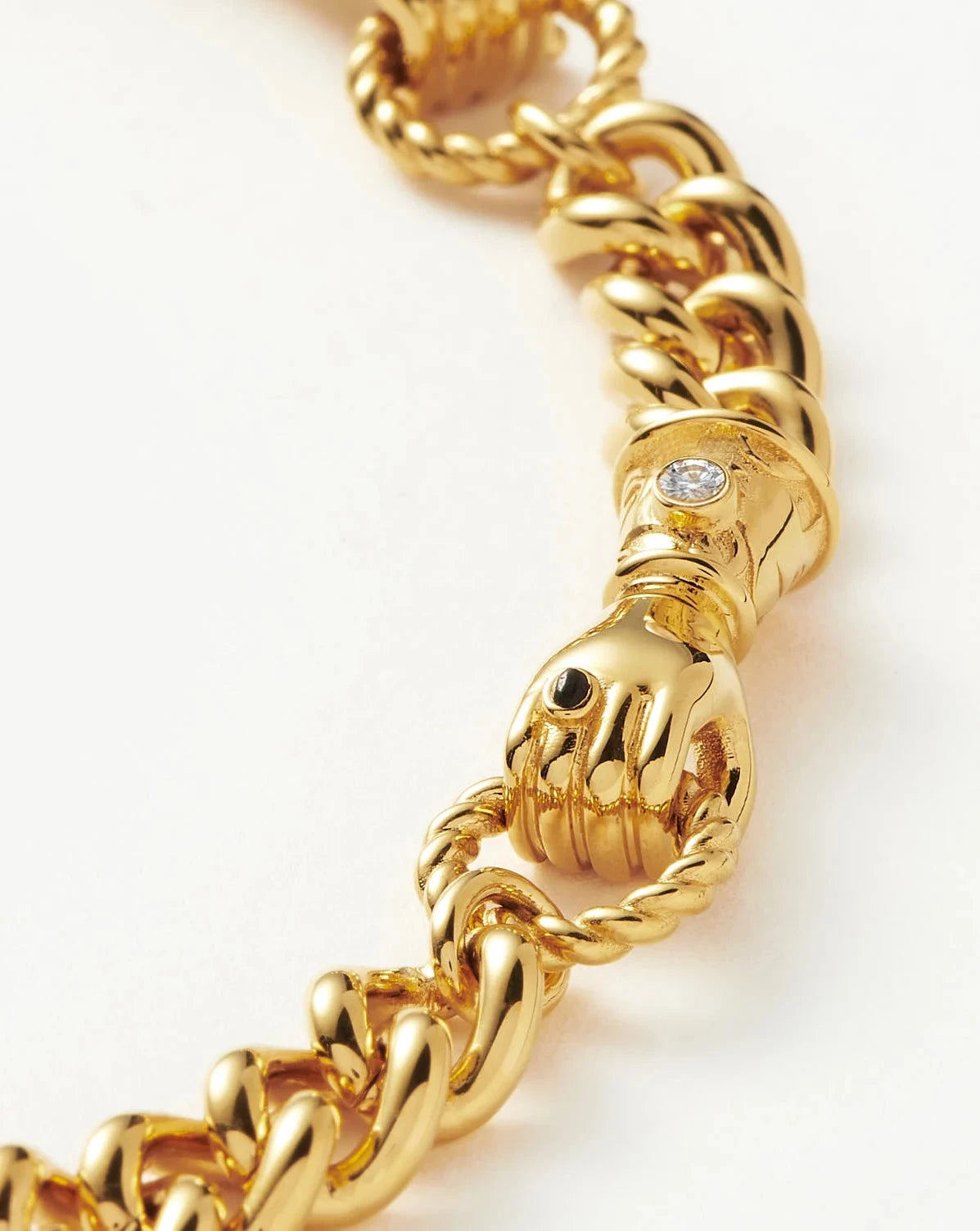 Harris Reed In Good Hands Charm Bracelet - 18K Gold Plated Black Onyx & Pearl Beaded Bracelet for Women | Elegant Jewelry Gift for Birthday, Anniversary & Special Occasions