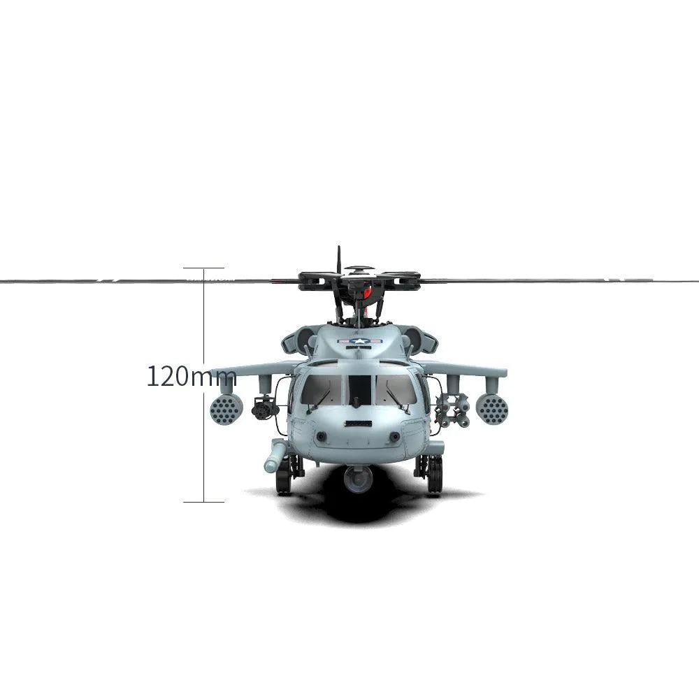 Yuxiang F09 Black Hawk 1/47 Scale RC Helicopter - 2.4G 8CH Remote Control, 6-Axis Gyro, GPS, 5.8G FPV Transmission - Perfect for Outdoor Flying, Aerial Photography & RC Hobbyists