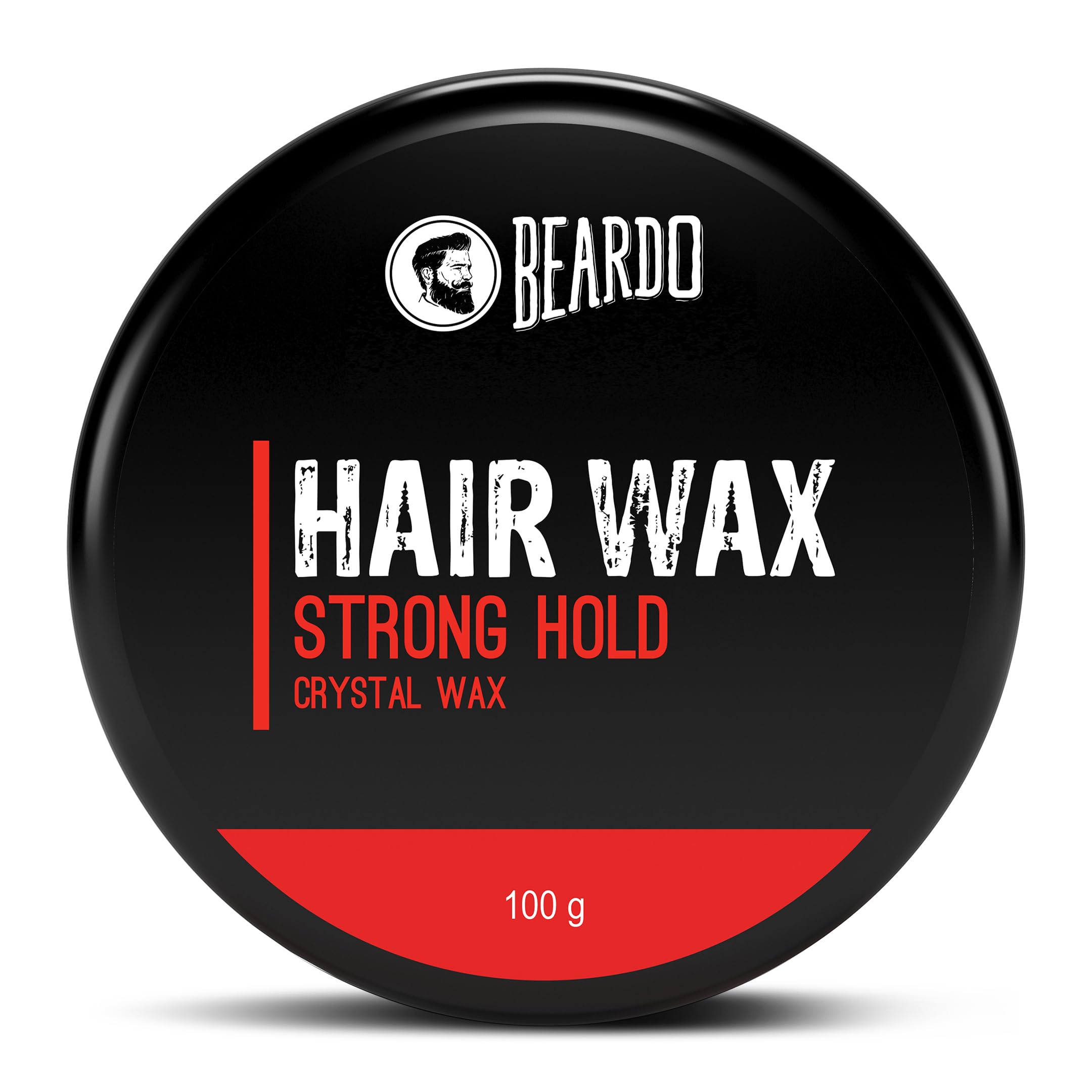 Beardo Stronghold Hair Wax for Men - 100gm Crystal Styling Wax with Glossy Finish & Strong Hold | Shine & Style Hair Wax | Perfect for Daily Grooming, Parties & Professional Looks
