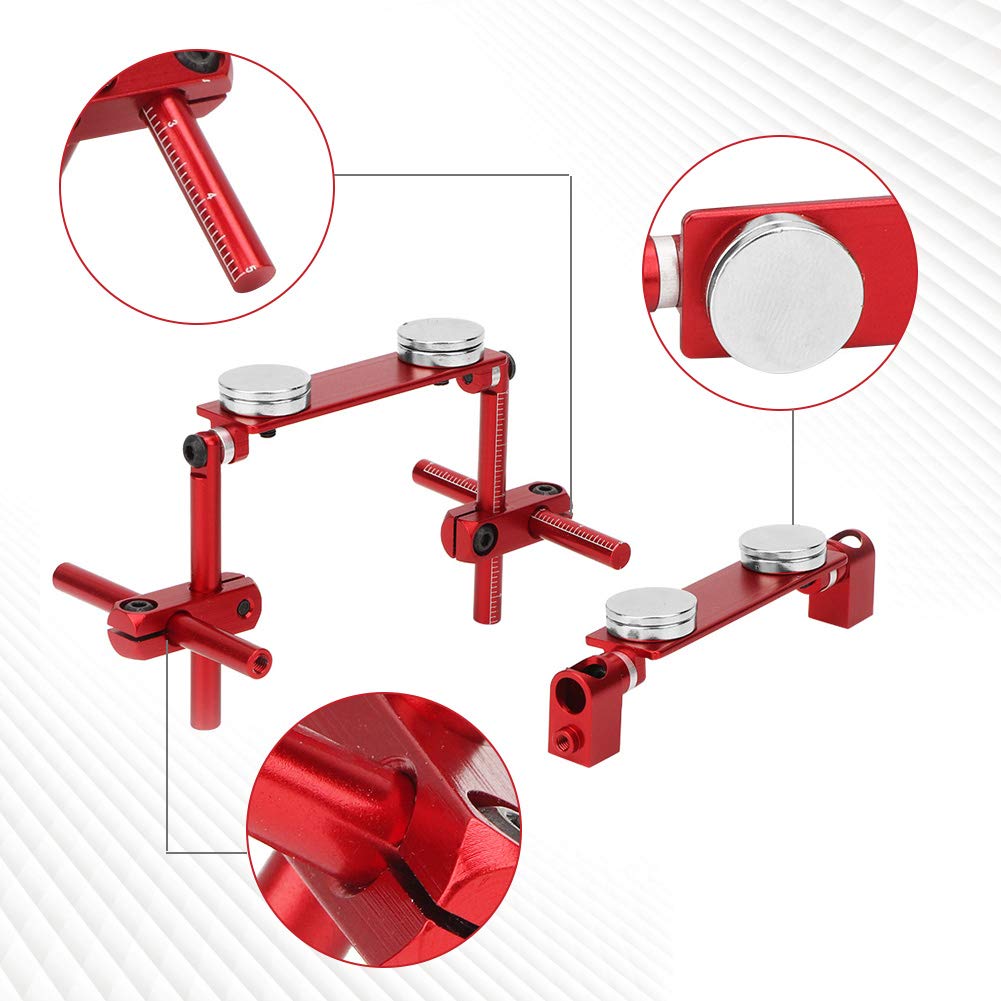 Tbest RC Car Body Mount Kit - Aluminum Magnetic Invisible Body Shell Mount for 1/10 Scale RC Racing & Drift Cars (Red) | Durable & Secure Fastening Solution for Off-Road, Track Racing & Stunt Performance