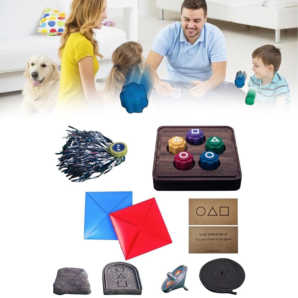 5PCS Korean Traditional Stone Pebbles Game Set - Folk Dice & Catching Game for Hand-Eye Coordination Training | Family Travel & Party Entertainment | Indoor & Outdoor Fun Activities