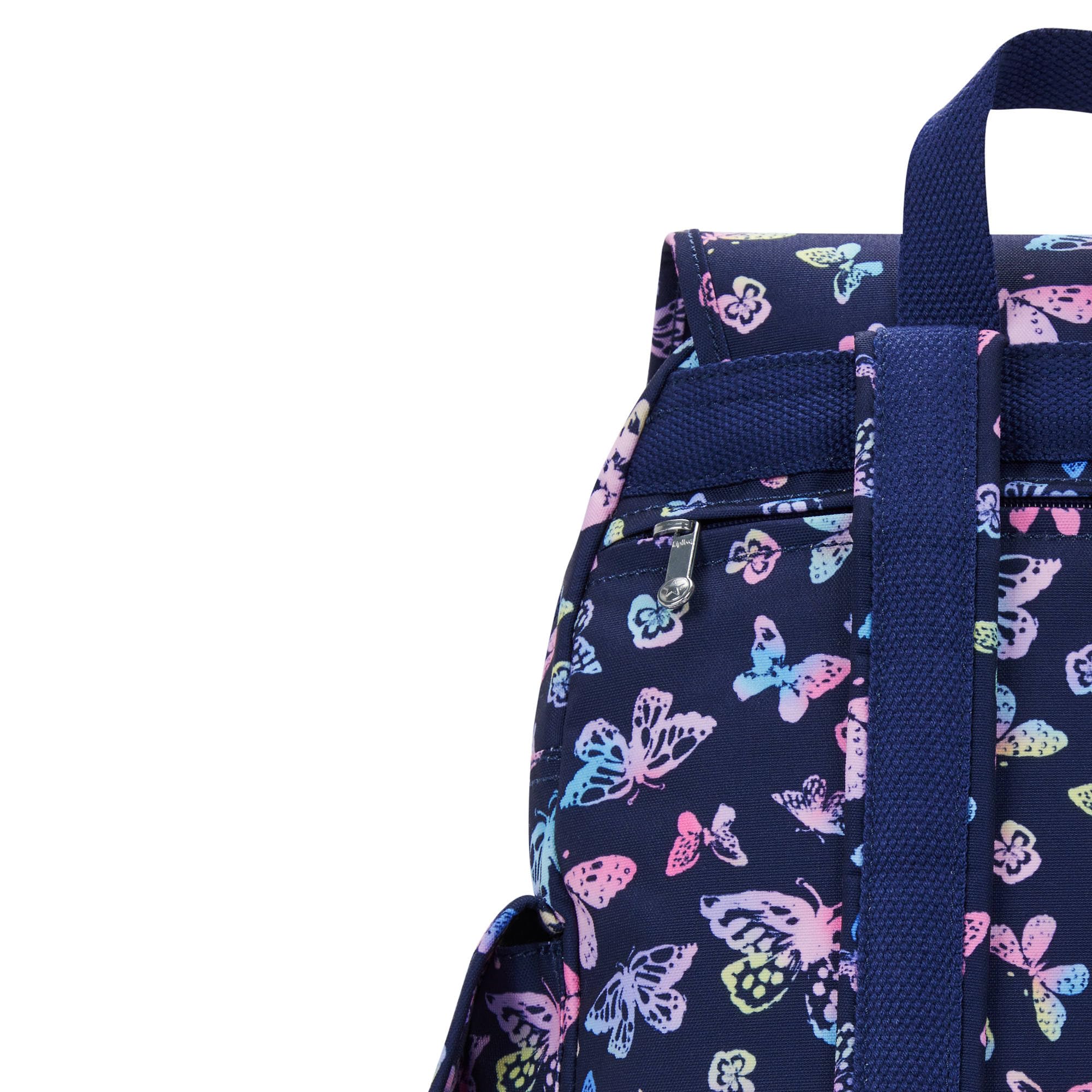 Kipling City Pack Printed Backpack - Stylish Butterfly Design for Women & Teens | Perfect for School, Travel & Everyday Use
