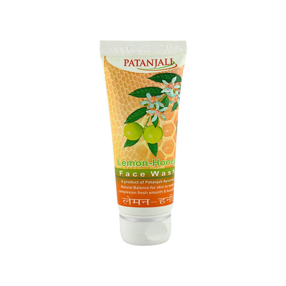Patanjali Lemon Honey Face Wash 60GM (2 Pack) - Natural Glow & Acne Control for Oily & Dry Skin - Perfect for Daily Cleansing & Skincare Routine