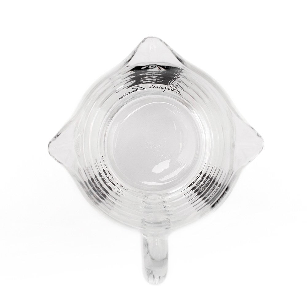 Barista Basics Triple Spout Shot Glass 3oz - Premium Espresso Measuring Cup for Coffee Shops, Home Baristas & Cocktail Making