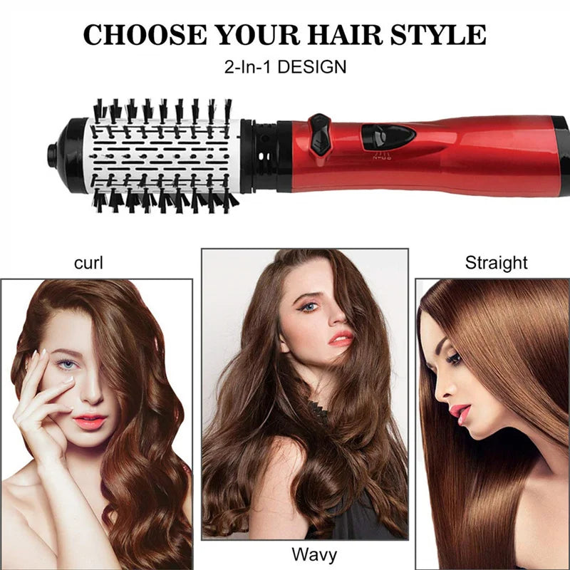 Professional Rotating Air Brush Hot Dryer Volumizer for Salon-Quality Blowouts - Perfect for Home & Salon Styling, Volume Boost, and Quick Drying