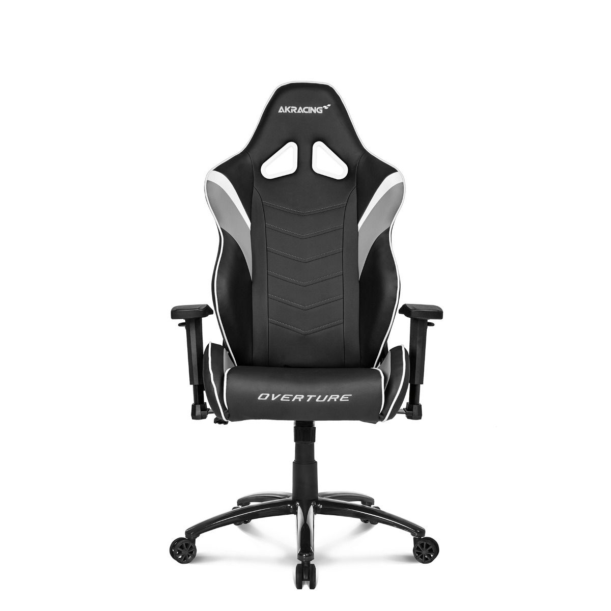 AKRacing Overture Gaming Chair - Ergonomic Office & Racing Style Computer Chair with Adjustable Height, Lumbar Support & Headrest - White - Perfect for Gaming, Streaming & Home Office Setup