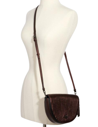 Coach Ellen Crossbody Bag with Linear Quilting - Stylish Leather Shoulder Purse for Women | Perfect for Work, Travel & Everyday Use