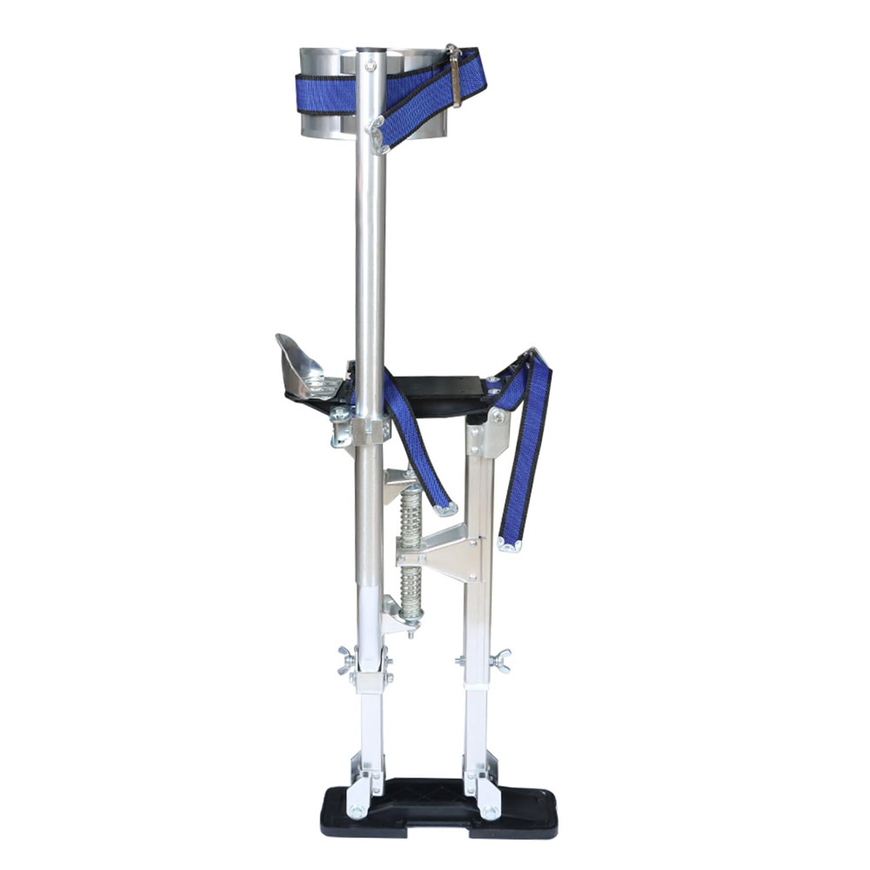 Adjustable 15-23 Inch Aluminum Drywall Stilts for Construction, Painting & High Place Cleaning - Silver (Ideal for Professionals, DIY Home Renovation & Ceiling Maintenance)