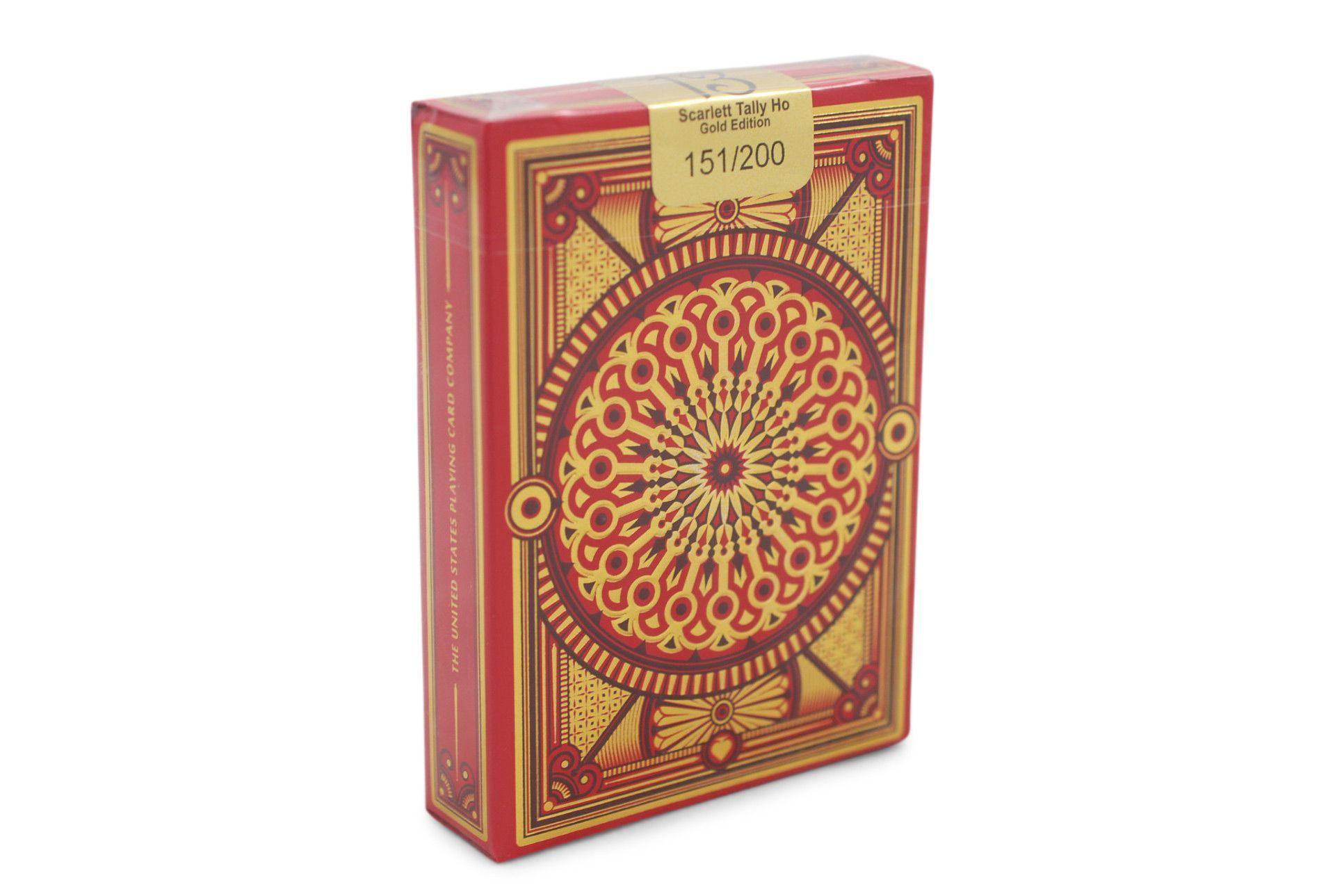 Scarlett Tally Ho Playing Cards - Premium Poker Size Deck for Magic Tricks, Cardistry & Casino Night - Perfect for Card Games, Collectors & Professional Performers