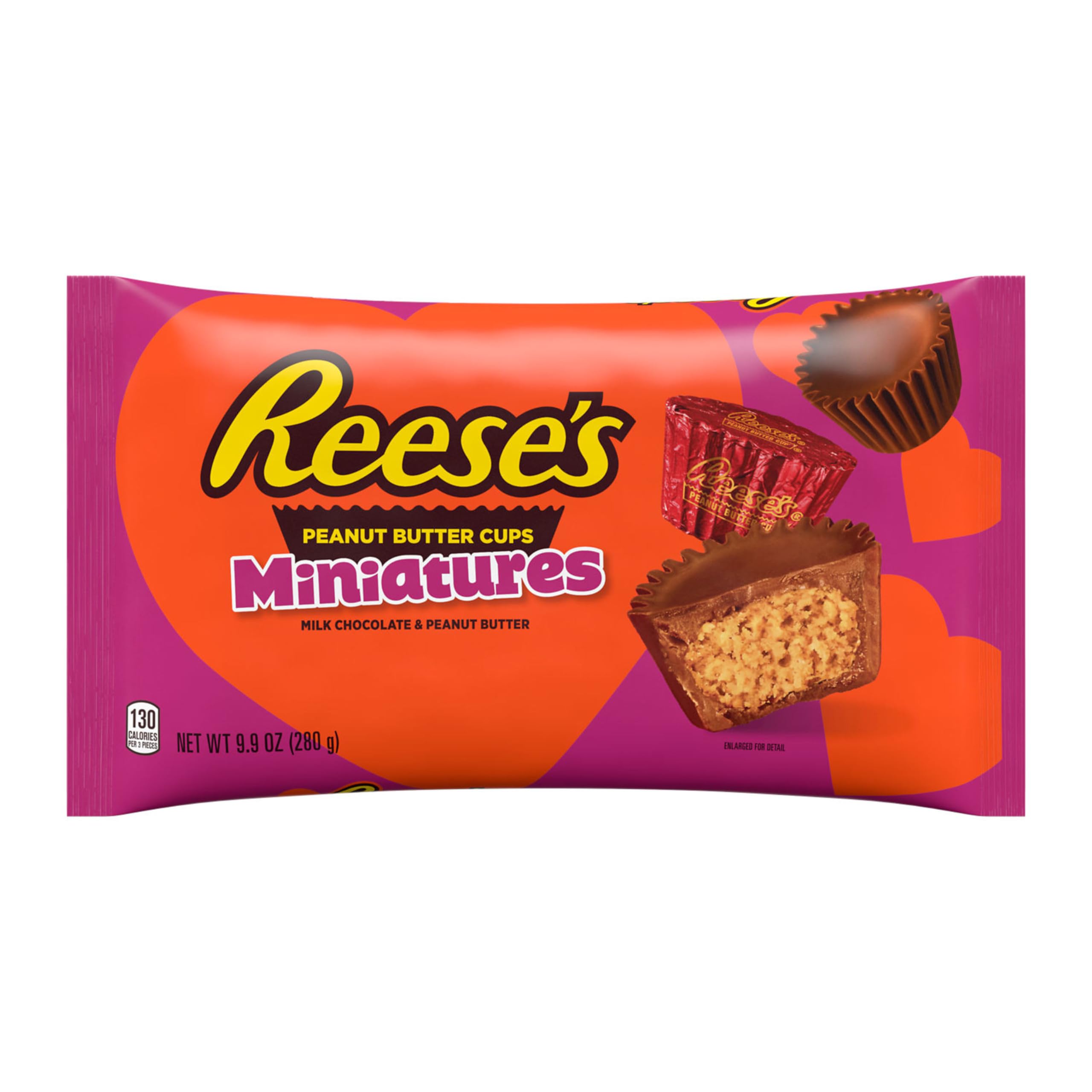 Reese's Miniatures Milk Chocolate Peanut Butter Cups - 9.9 oz Valentine's Day Candy Bag | Bulk Chocolate Treats for Gifts, Parties & Snacking