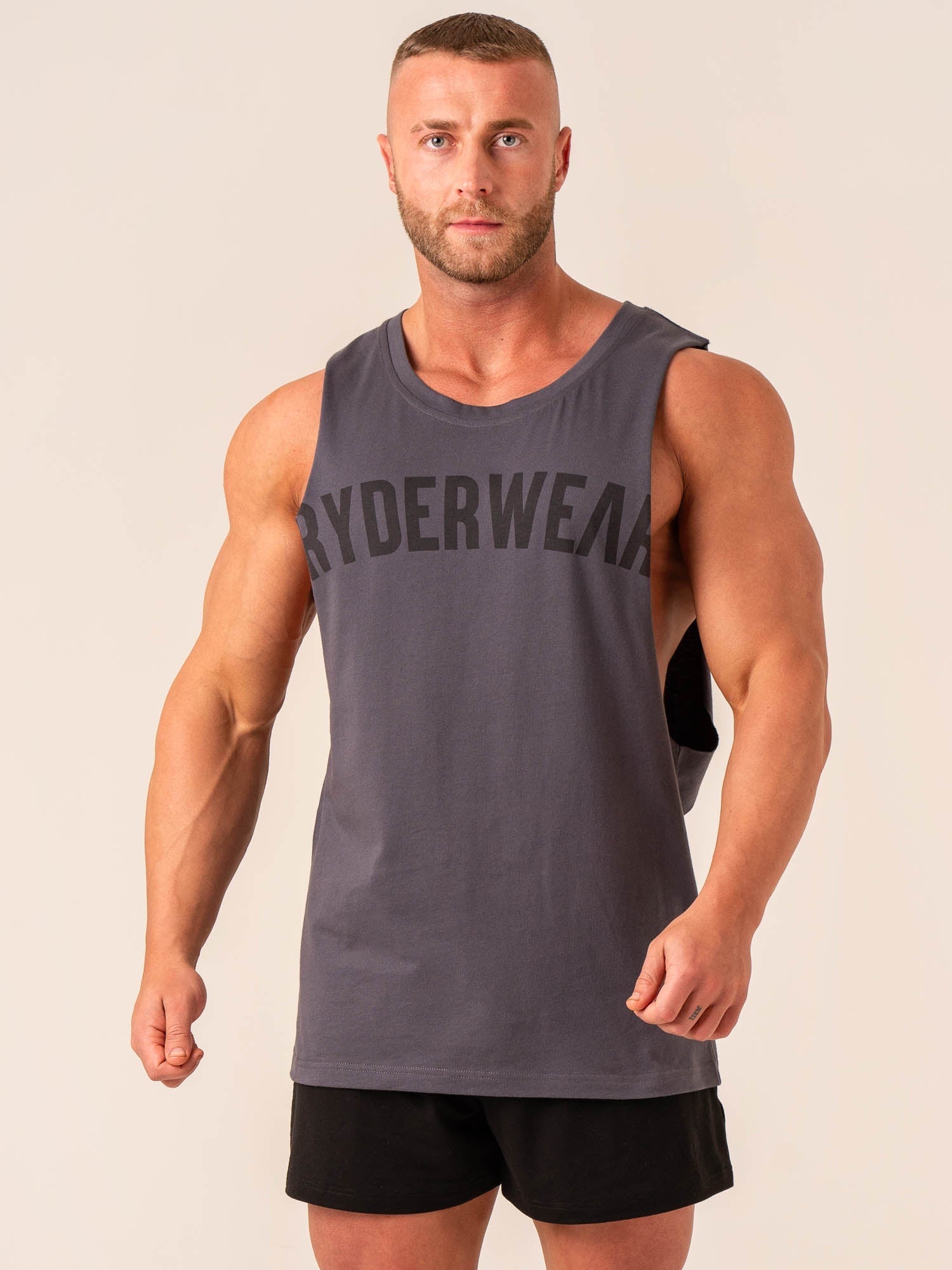 Baller Tank Top for Men - Soft & Breathable Charcoal Grey Workout Shirt - Perfect for Gym, Running & Casual Wear