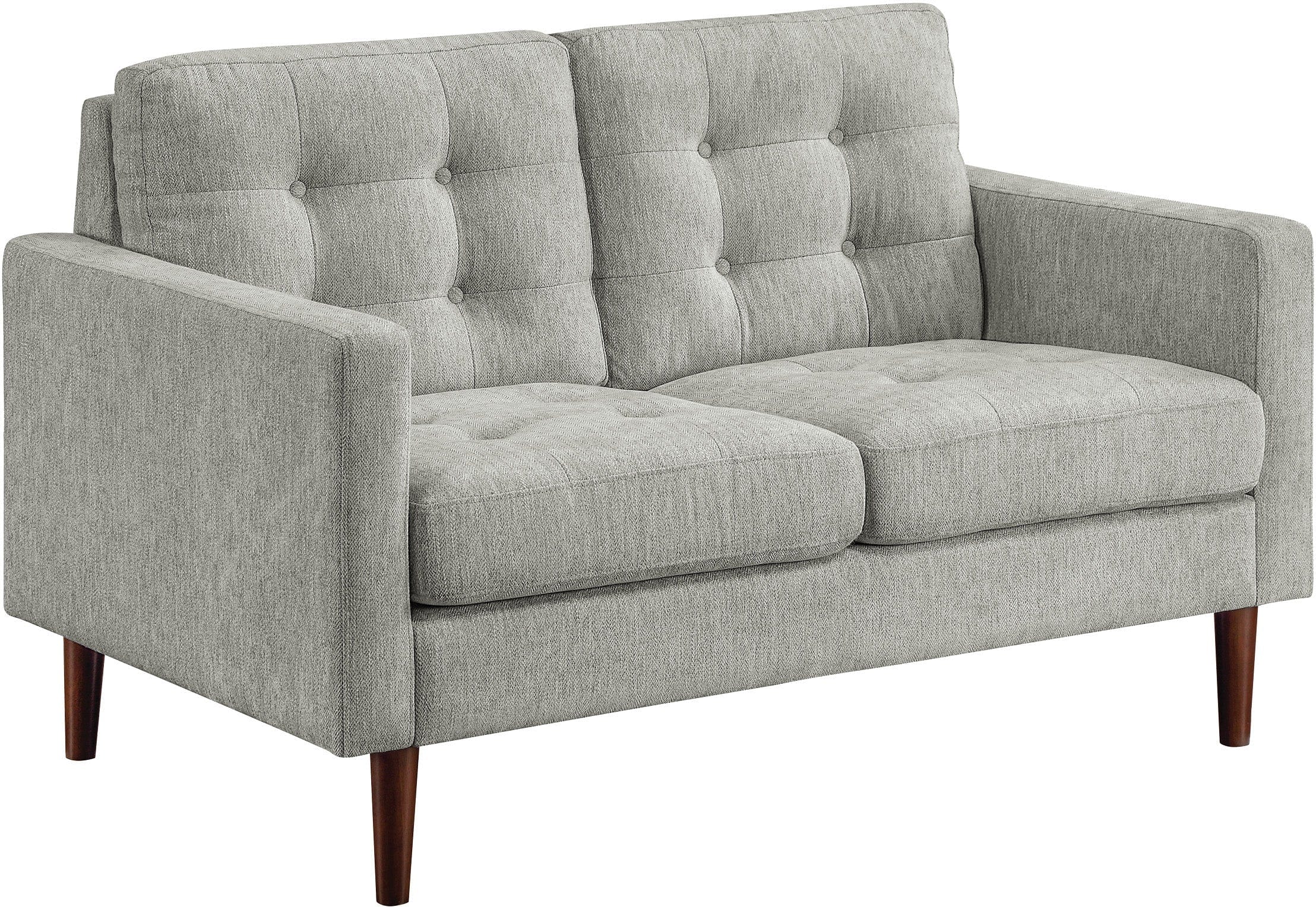 Office Star Grayburn Mid Century Loveseat [GYB52] - Modern Small Sofa for Living Room, Office & Lounge - Comfortable 2-Seater Loveseat for Home Decor