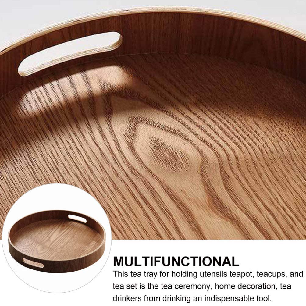 DOITOOL Wooden Serving Tray - Multipurpose Food Tray for Breakfast, Snacks, Desserts & Fruits | Durable Wooden Pallet Style Serving Platter for Home, Kitchen, Dining, Picnics & Party Serving