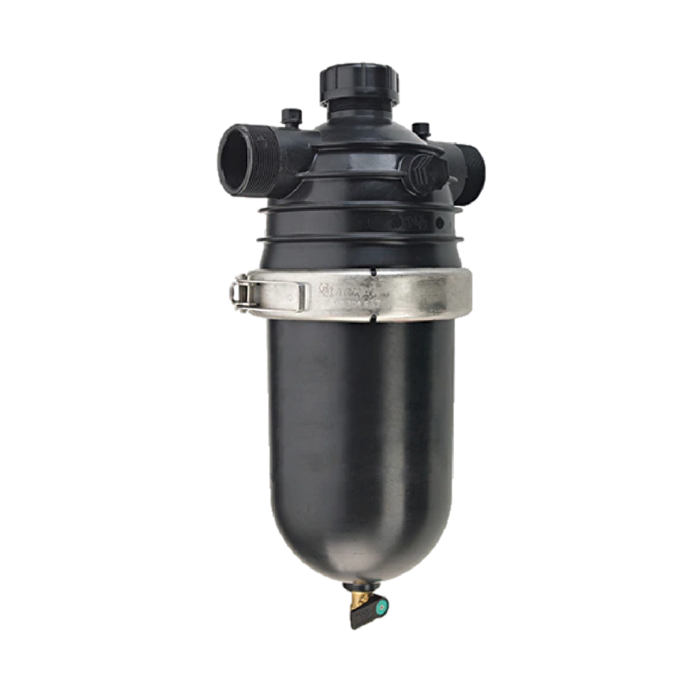 Netafim DF200 140 2-Inch MIPT Plastic Black 140 Mesh Filter with Grooved Disc Element - Drip Irrigation System for Gardens, Farms, and Greenhouses