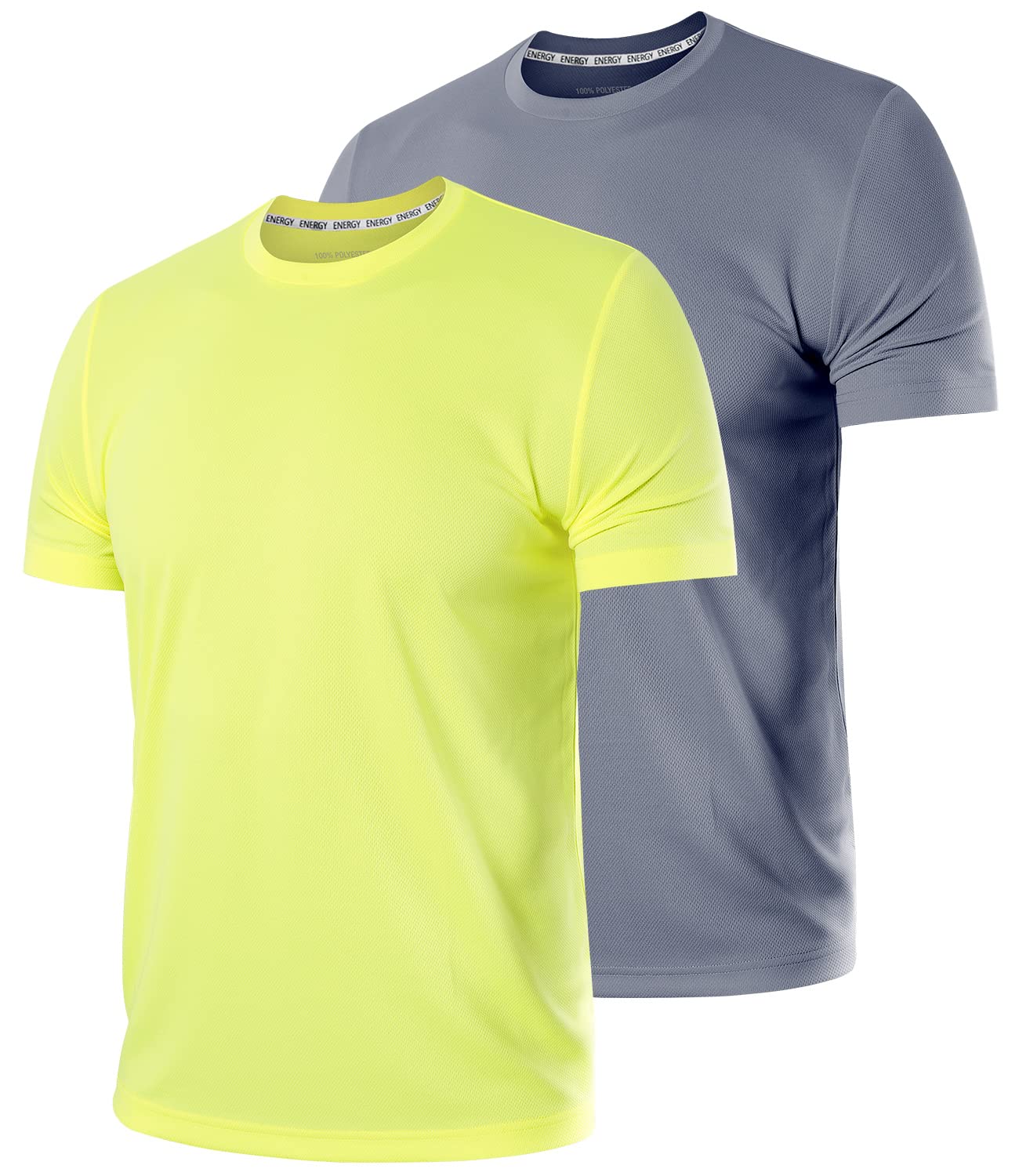 Men's Workout Shirts - Moisture Wicking Quick Dry Athletic Performance T-Shirts for Gym, Running & Training | Breathable Activewear for Men