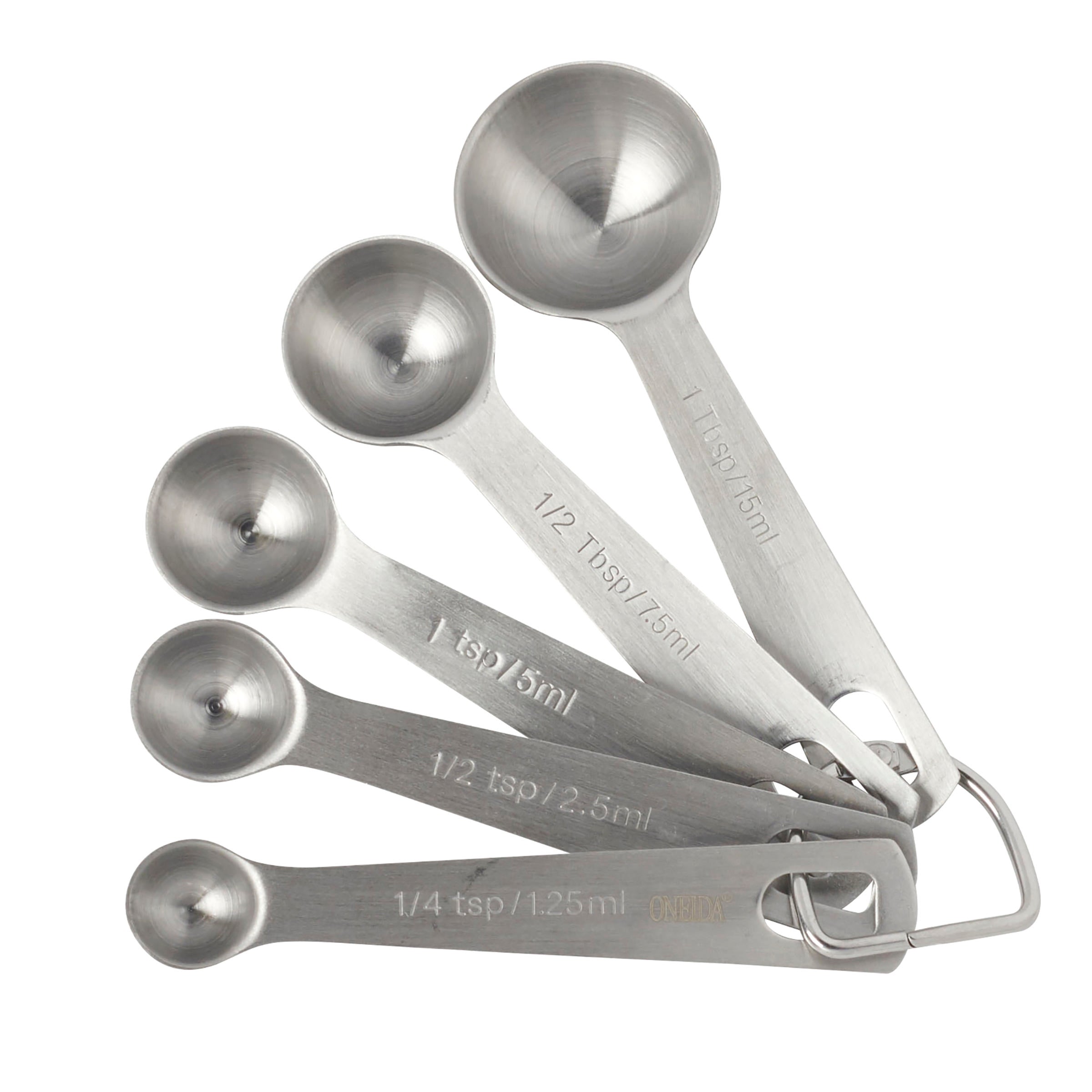 Premium 5-Piece Stainless Steel Measuring Spoons Set - Accurate Kitchen Measuring Tools for Baking, Cooking, and Coffee - Dishwasher Safe