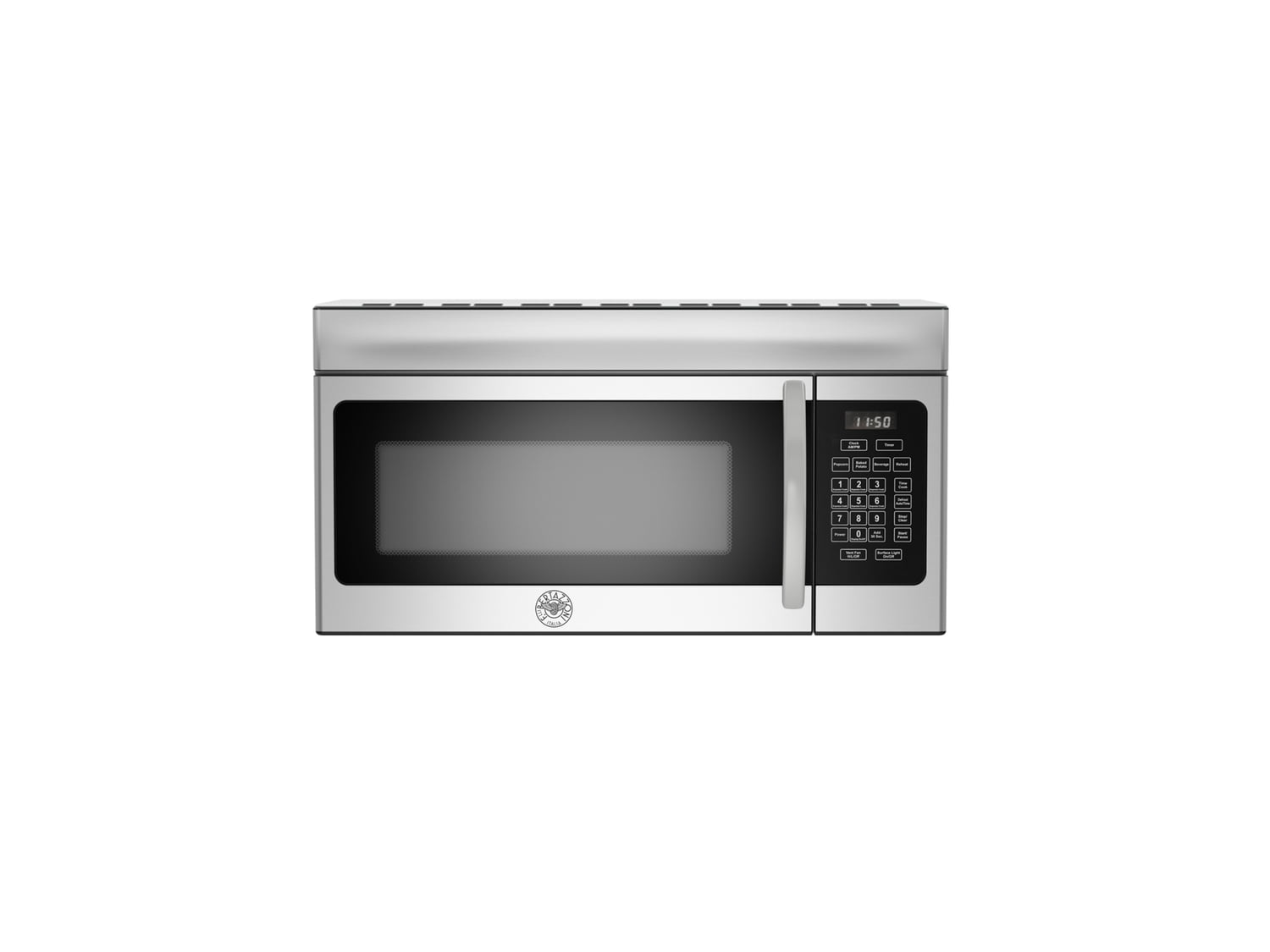 Bertazzoni KOTR30X 30-Inch Over The Range Microwave with 300 CFM Ventilation - Stainless Steel Built-In Microwave for Modern Kitchens